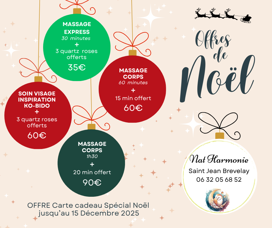 Offre spécial noel massage