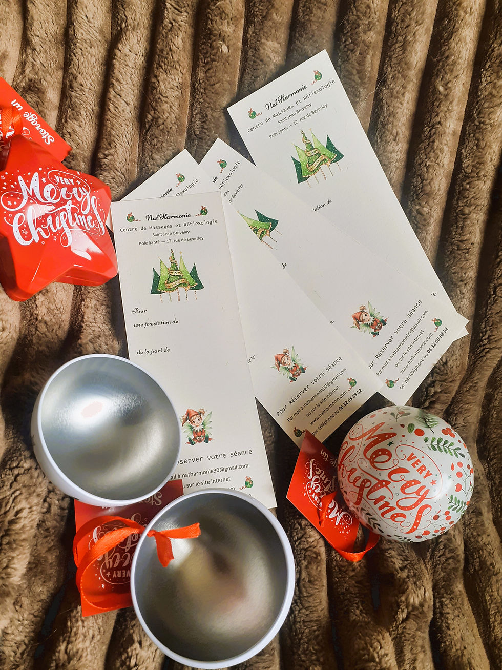 carte cadeau Noel massage 2025