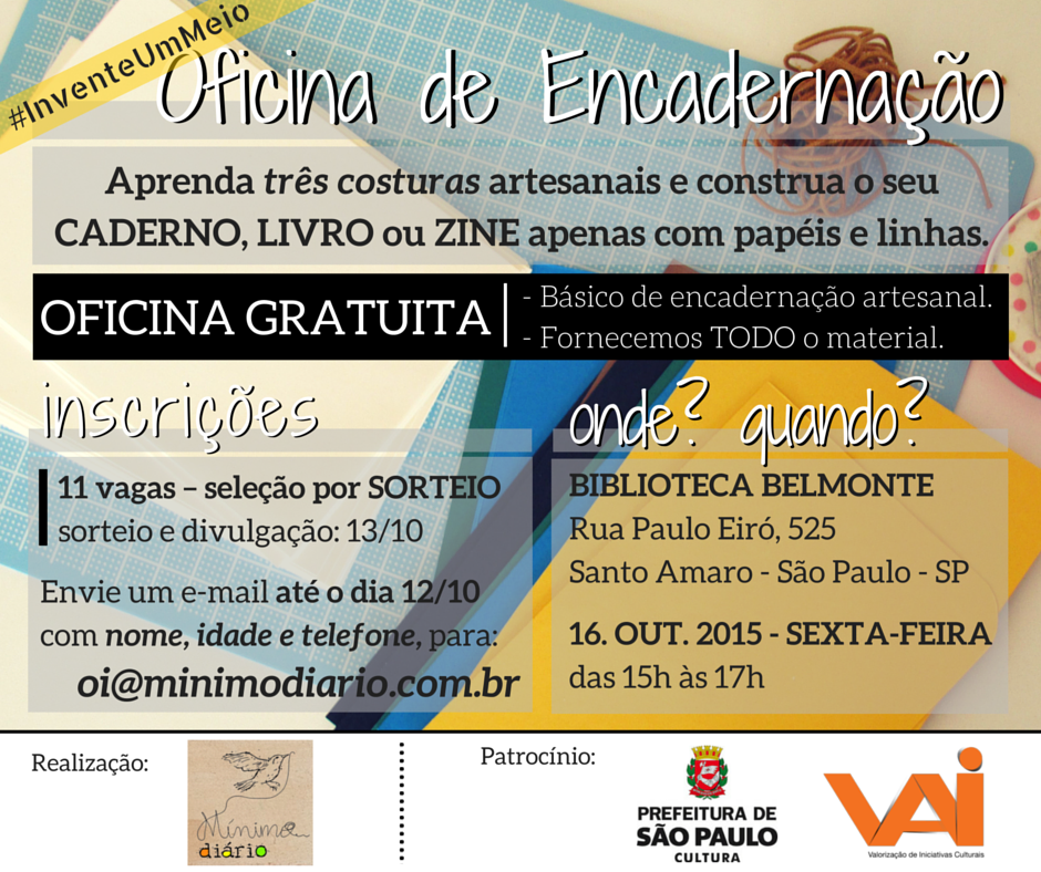 Segunda Oficina Encadernação