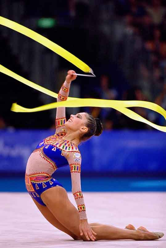 Evolution of rhythmic gymnastics leotard