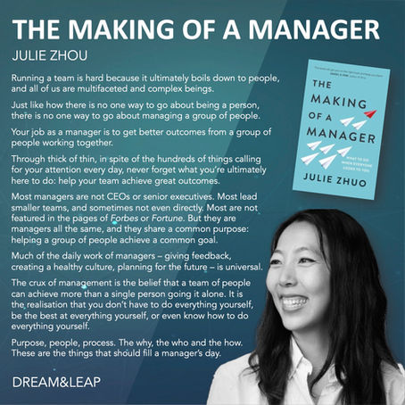 Latest Book Review: The Making of a Manager, by Julie Zhuo
