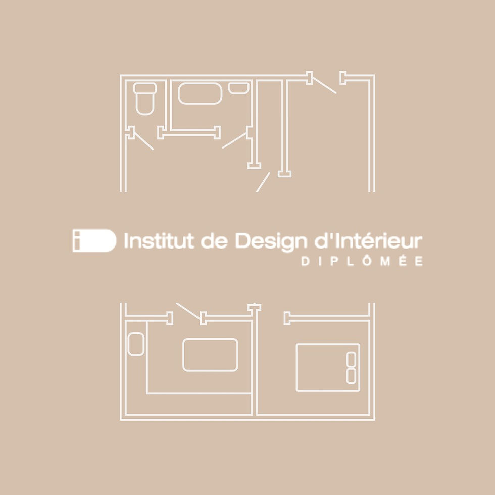 un plan de sol avec le logo de l'institut de design d'intérieur