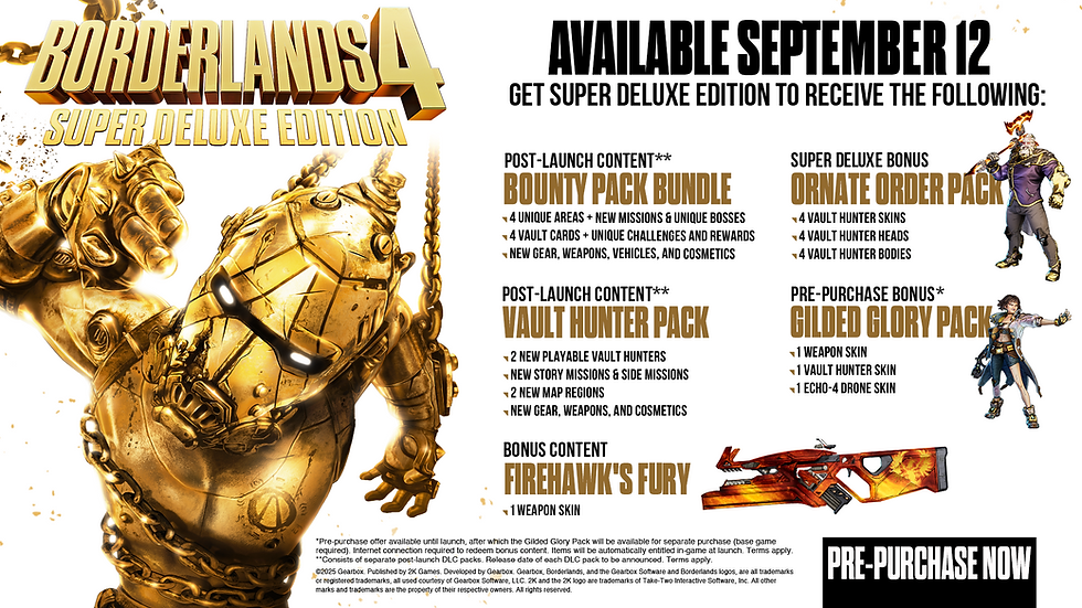 Miniatura: Borderlands 4 Super Deluxe Edition com bônus de pré-venda STEAM PC OFFLINE