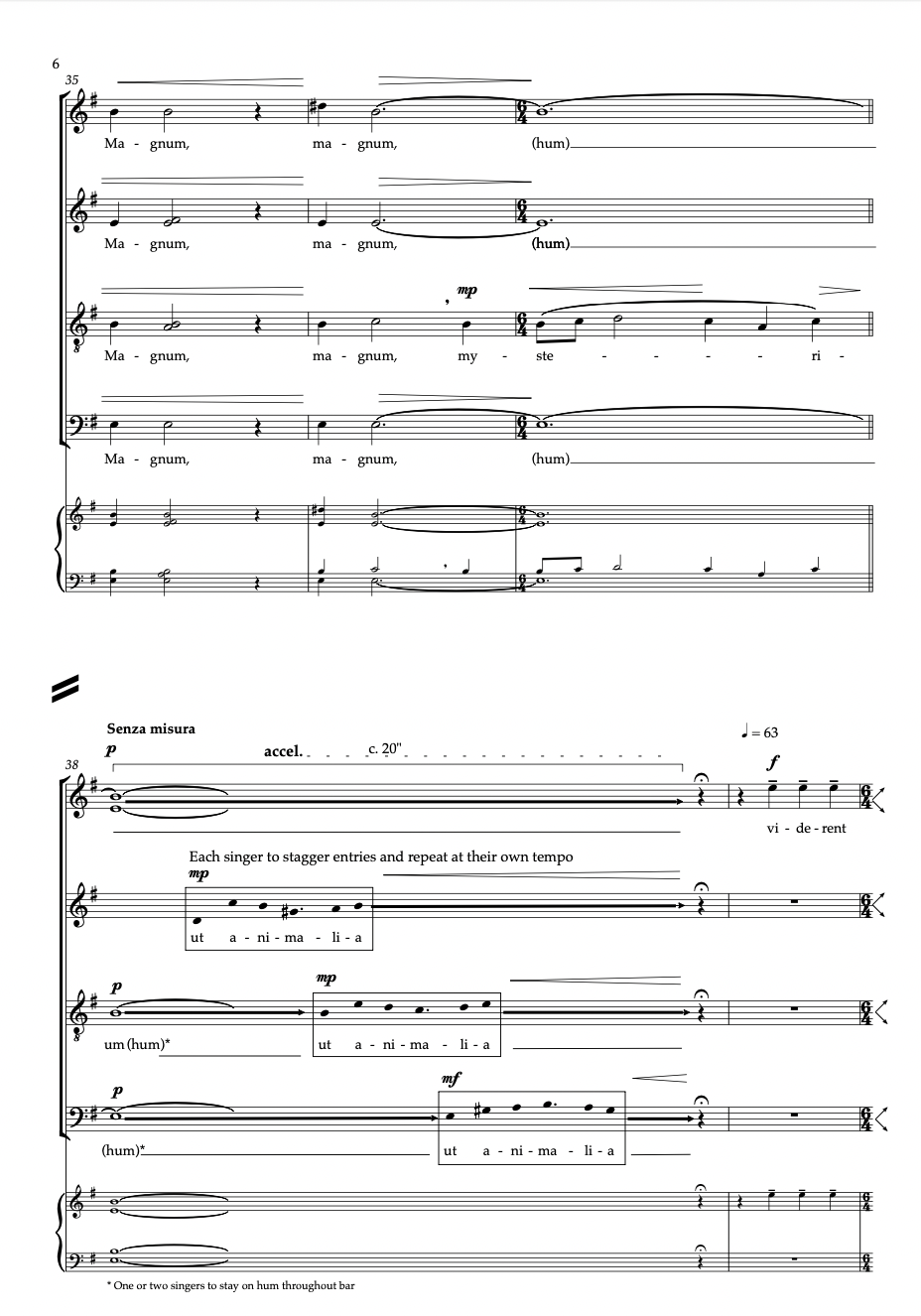 Thumbnail: O Magnum Mysterium (2021) - SATB Score