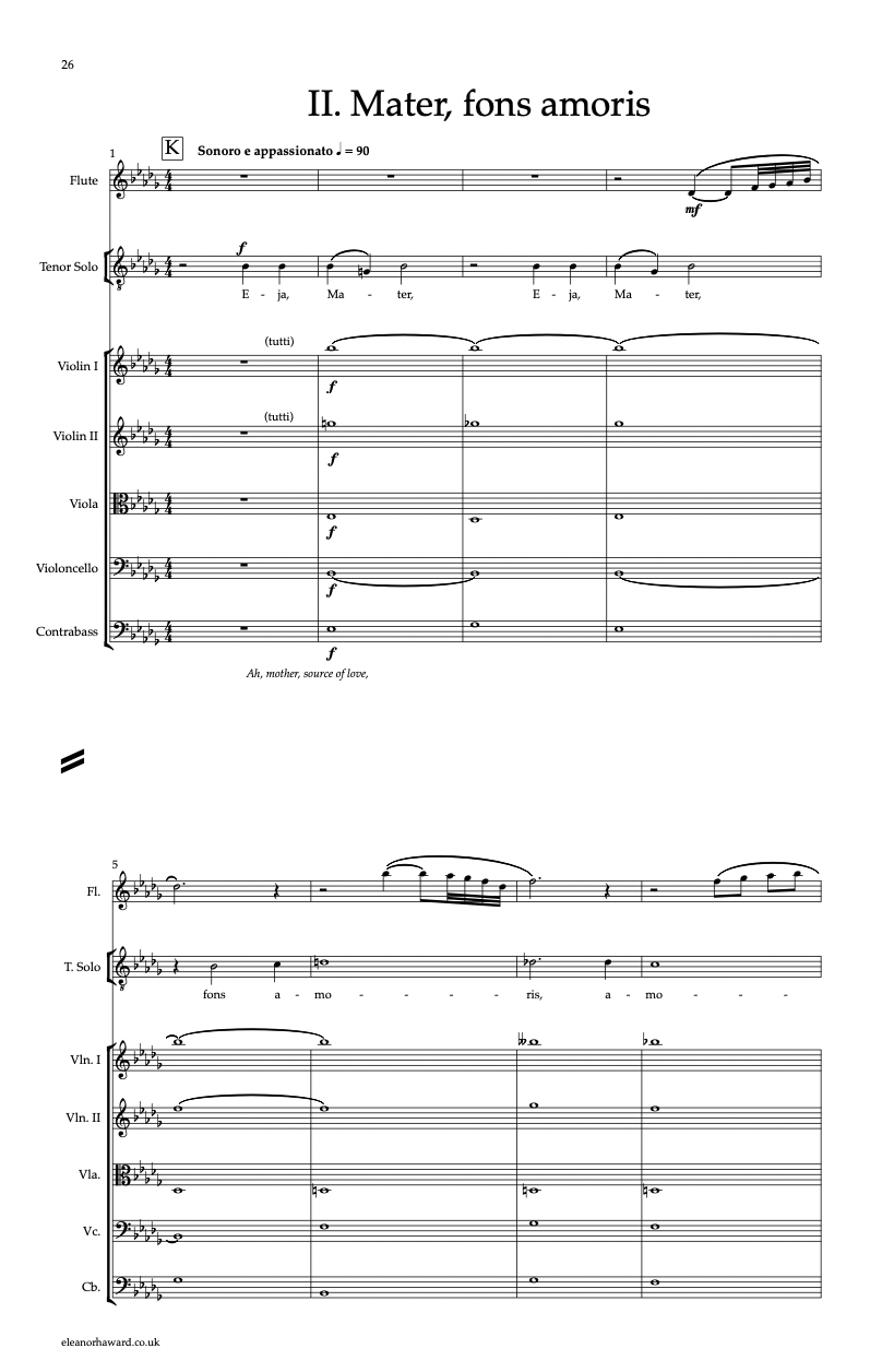 Thumbnail: Stabat Mater Dolorosa (2024) - SATB Choir, String Orchestra, Flute, ATB soloists
