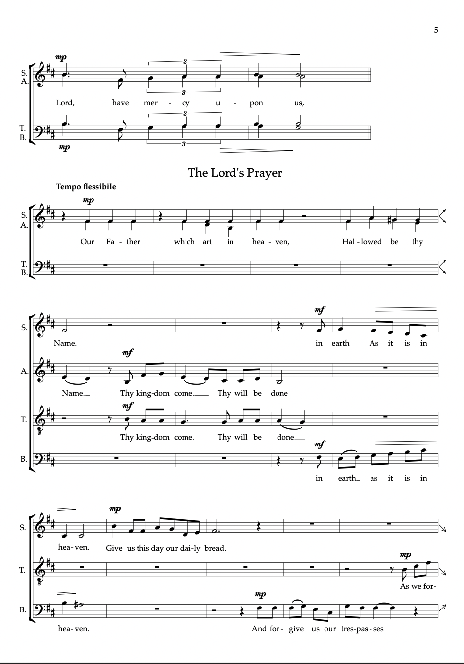 Thumbnail: Preces and Responses (2020) - SATB Score