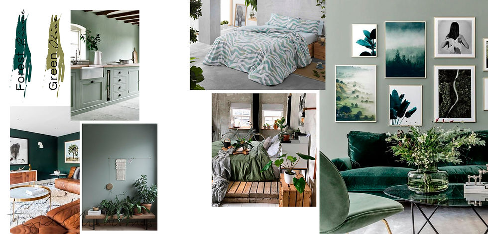 Decoración en verde para otoño