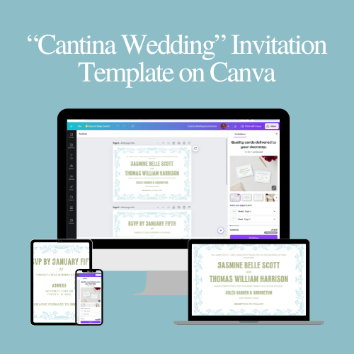Thumbnail: Cantina Wedding Invitation Template