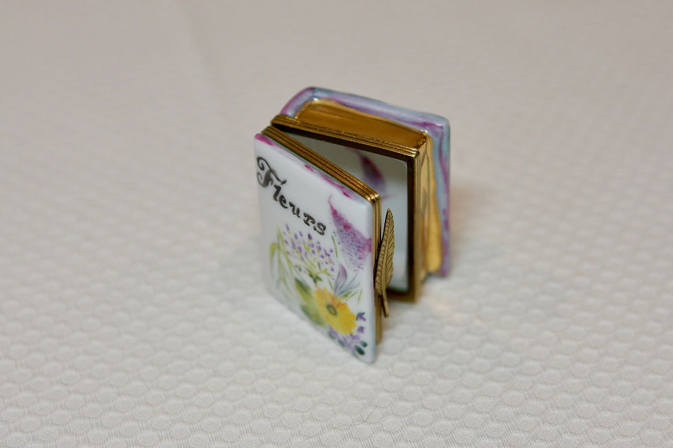 Miniature : Livre de fleurs doré à l’or