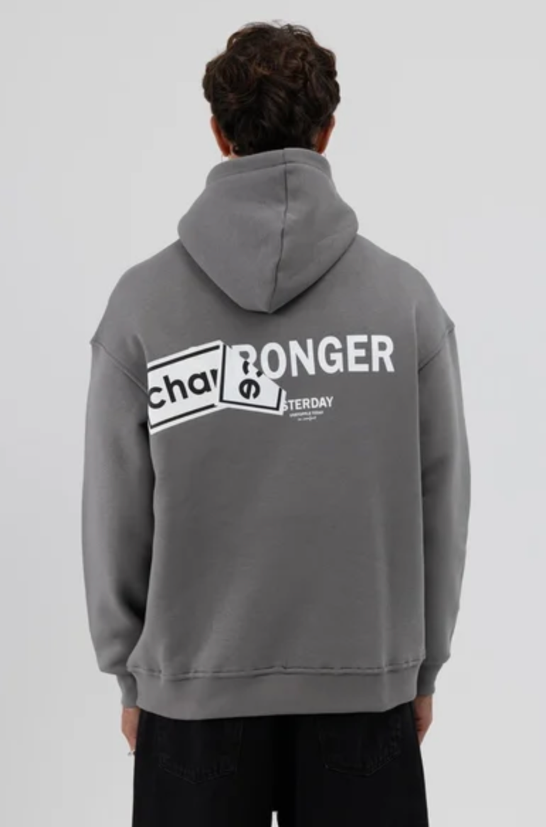 Küçük resim: OVERSİZE ARKA BASKILI SWEATSHİRT FÜME