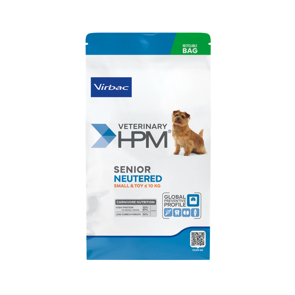 Virbac veterinary hpm senior castrados razas pequeñas