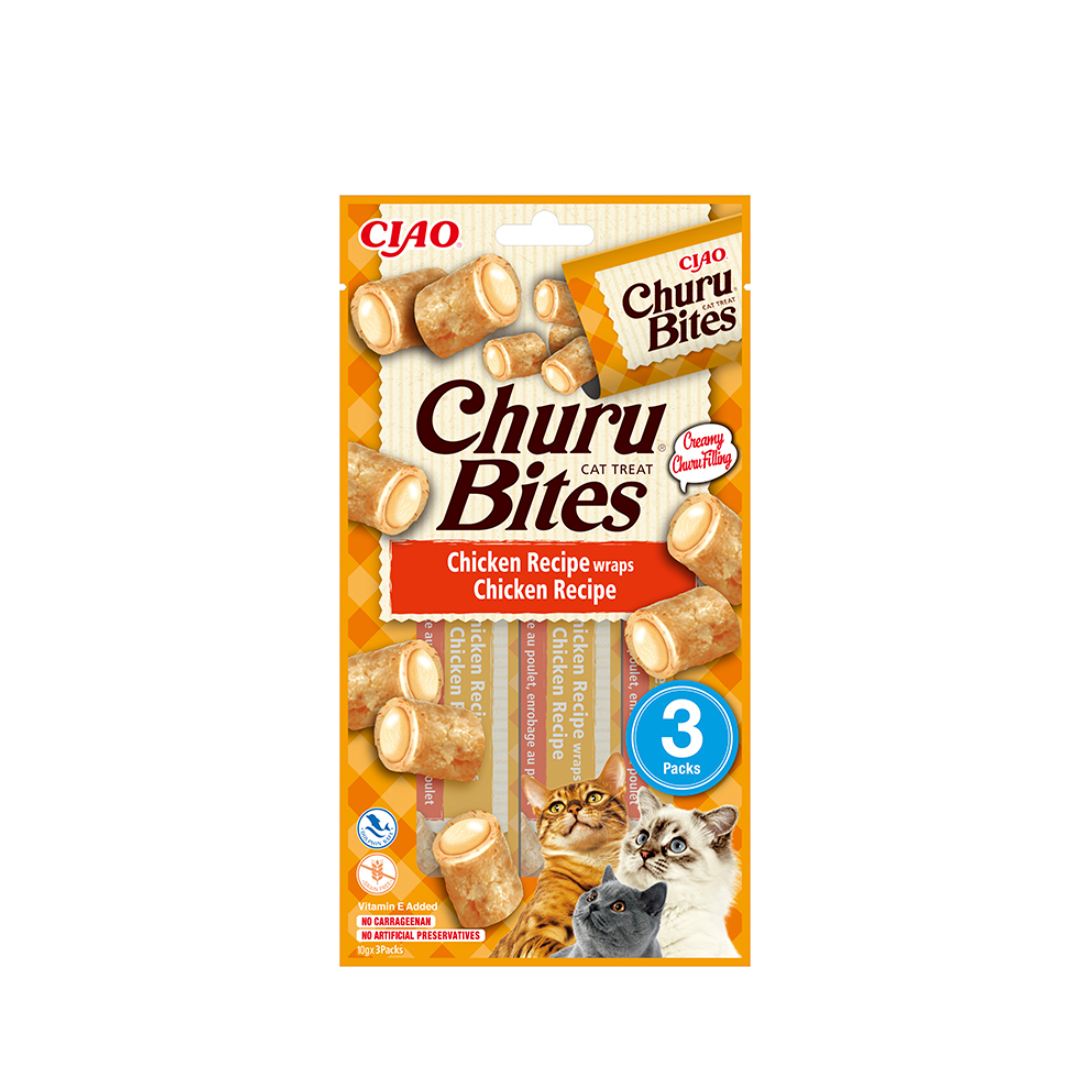 Inaba churu bites pollo para gatos