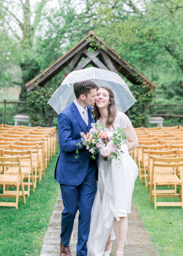A rainy ceremony 