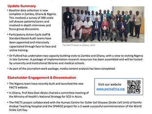 PACTS Progress Update: Summer 2024
