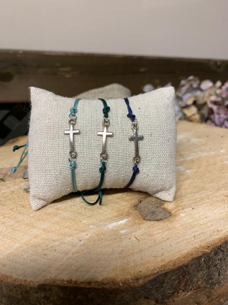 Pulsera Cruz de Plata