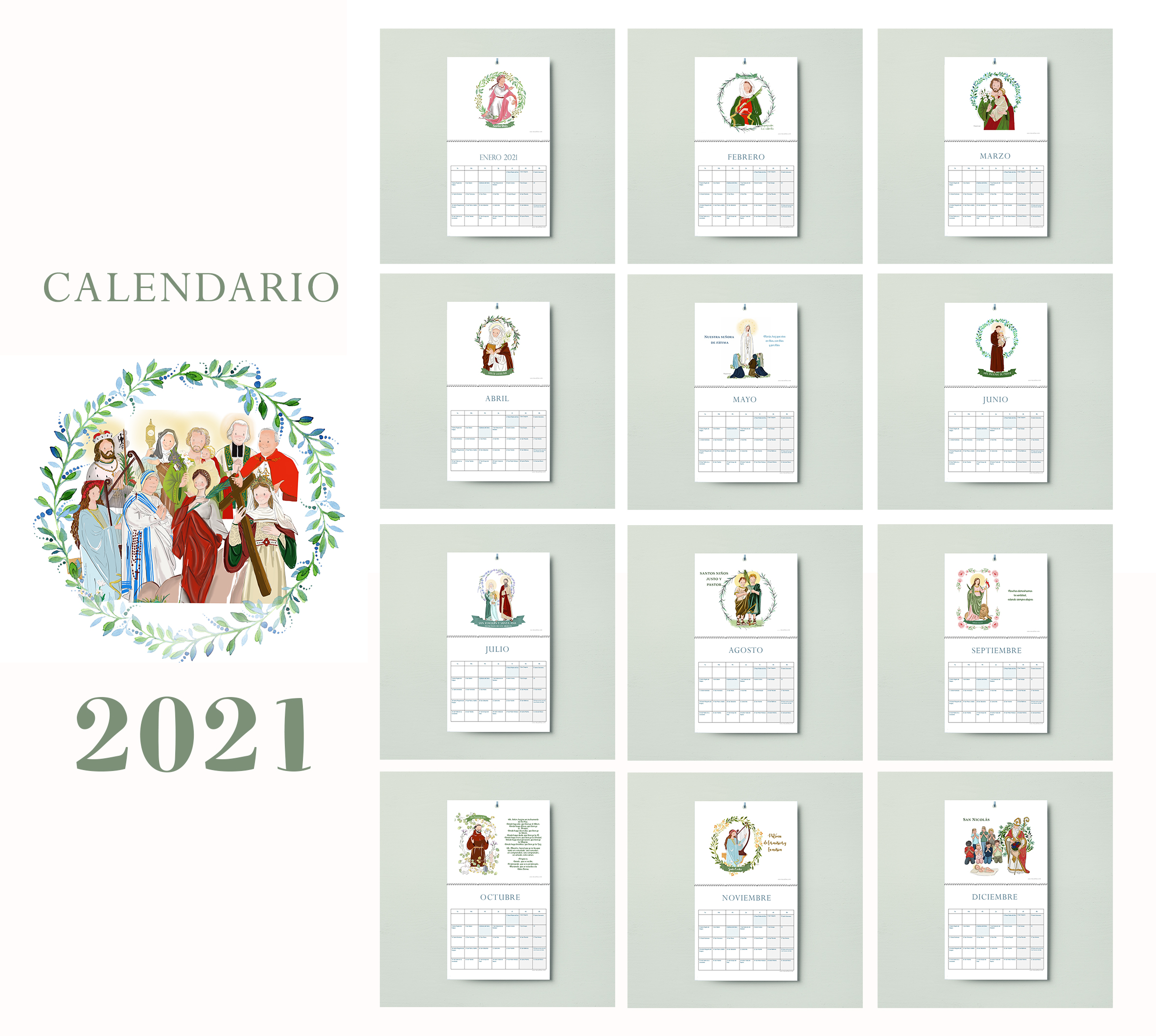 CALENDARIO SANTITOS