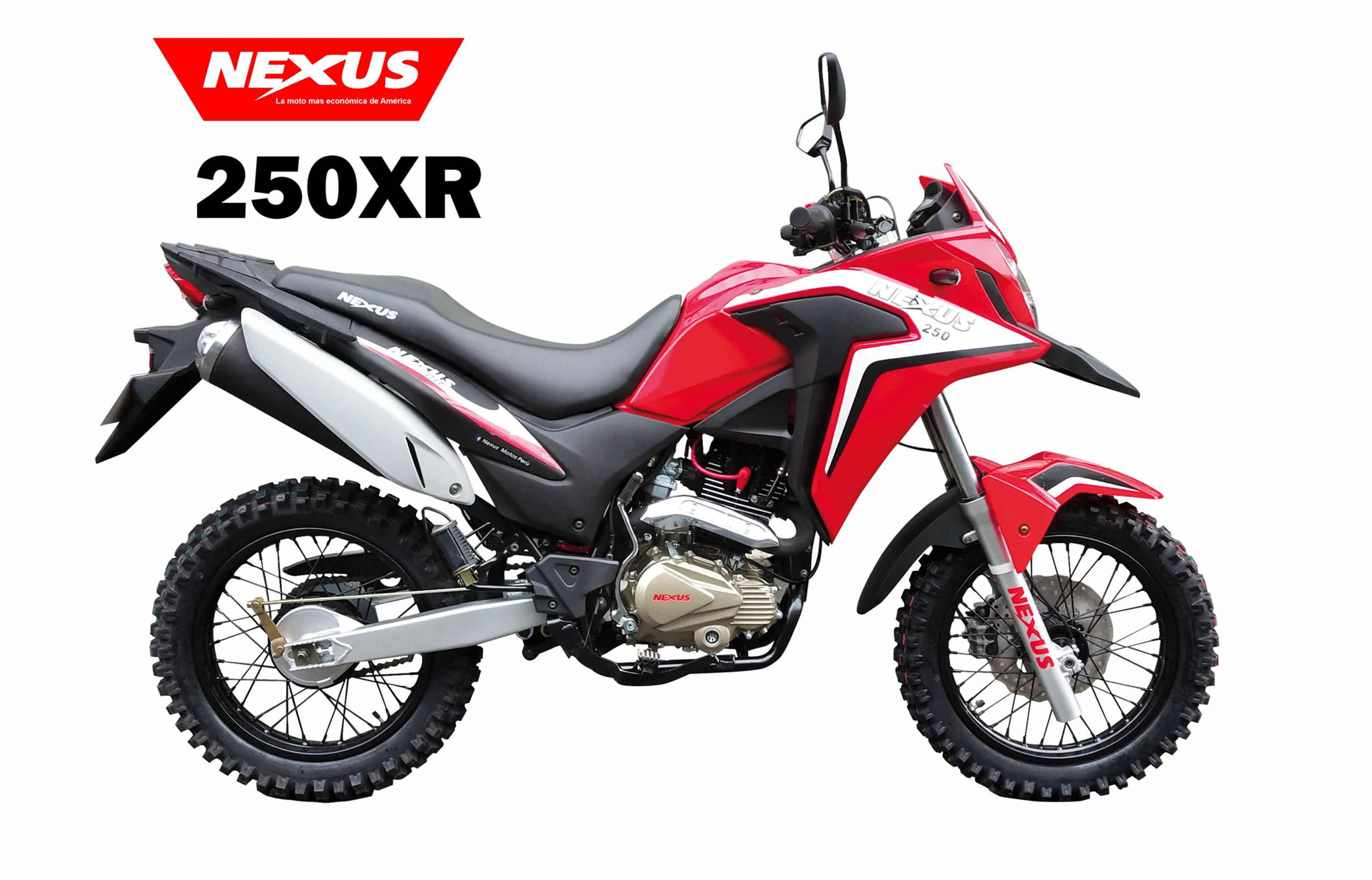 moto todo terreno nexus 250xr rojo