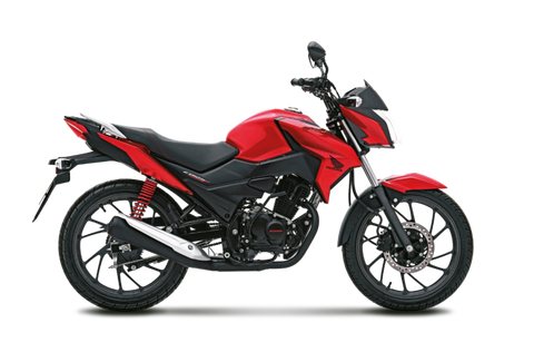 cb 125f twister de honda motos en color rojo