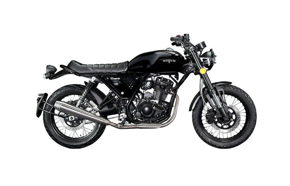 moto scrambler patagonia ssenda250 negro