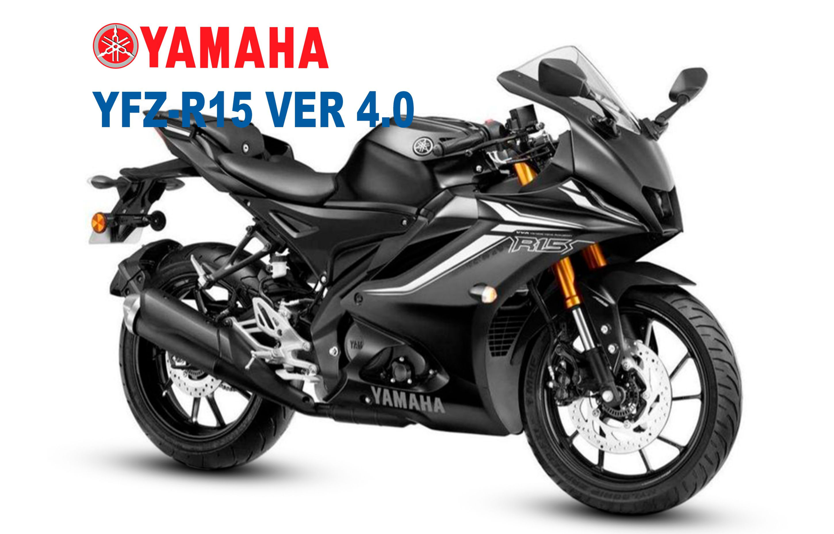 Yamaha YZF-R15 Ver 4.0 color gris metálico — moto deportiva 155 cc con motor VVA, diseño aerodinámico y estilo Racing.
