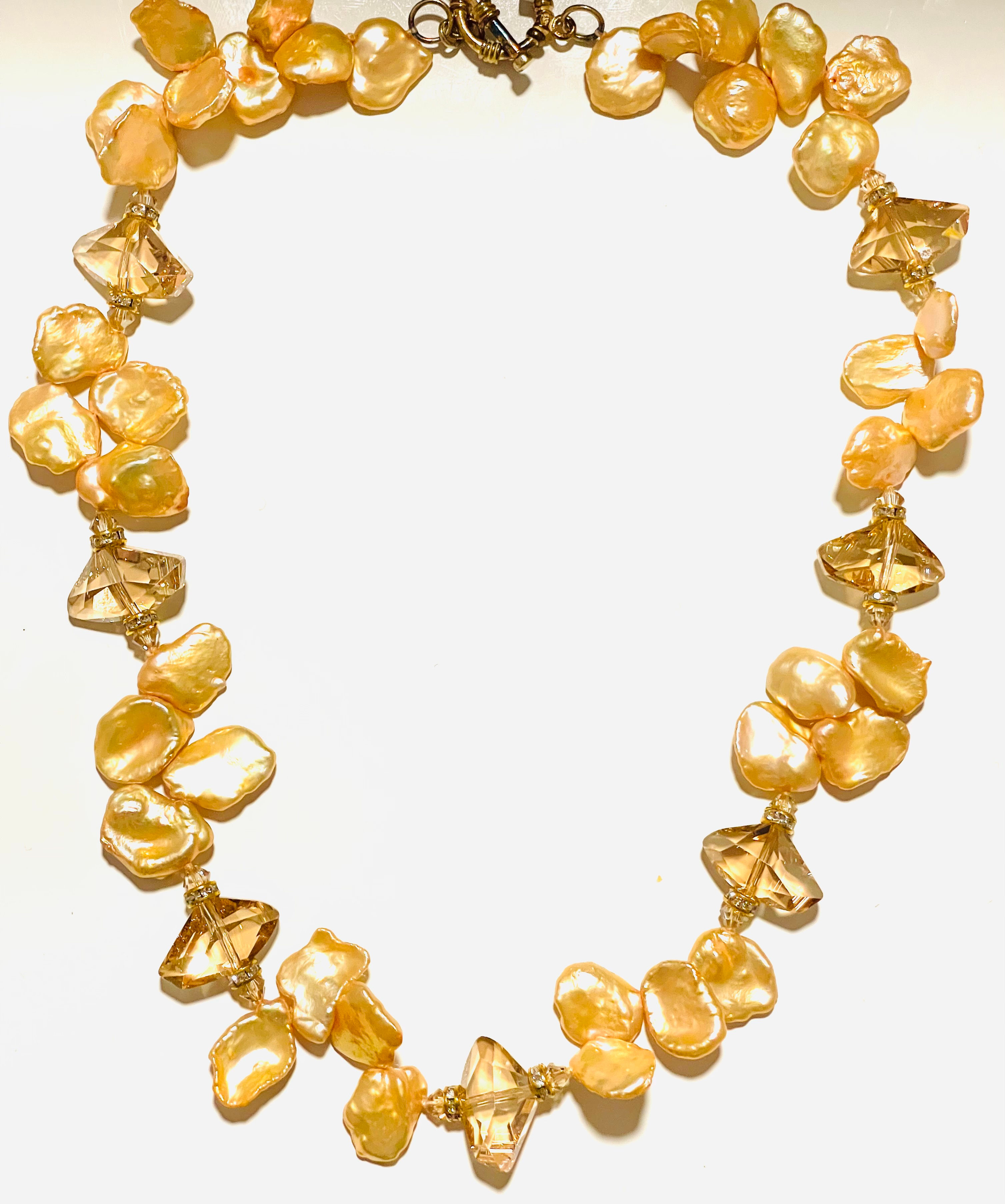 Freshwater Pearls with Citrine Necklace