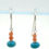 Thumbnail: Coral and Sleeping Beauty Turquoise on Sterling Silver