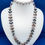 Thumbnail: Glass Beads wrapped in coated silver versatile necklace.