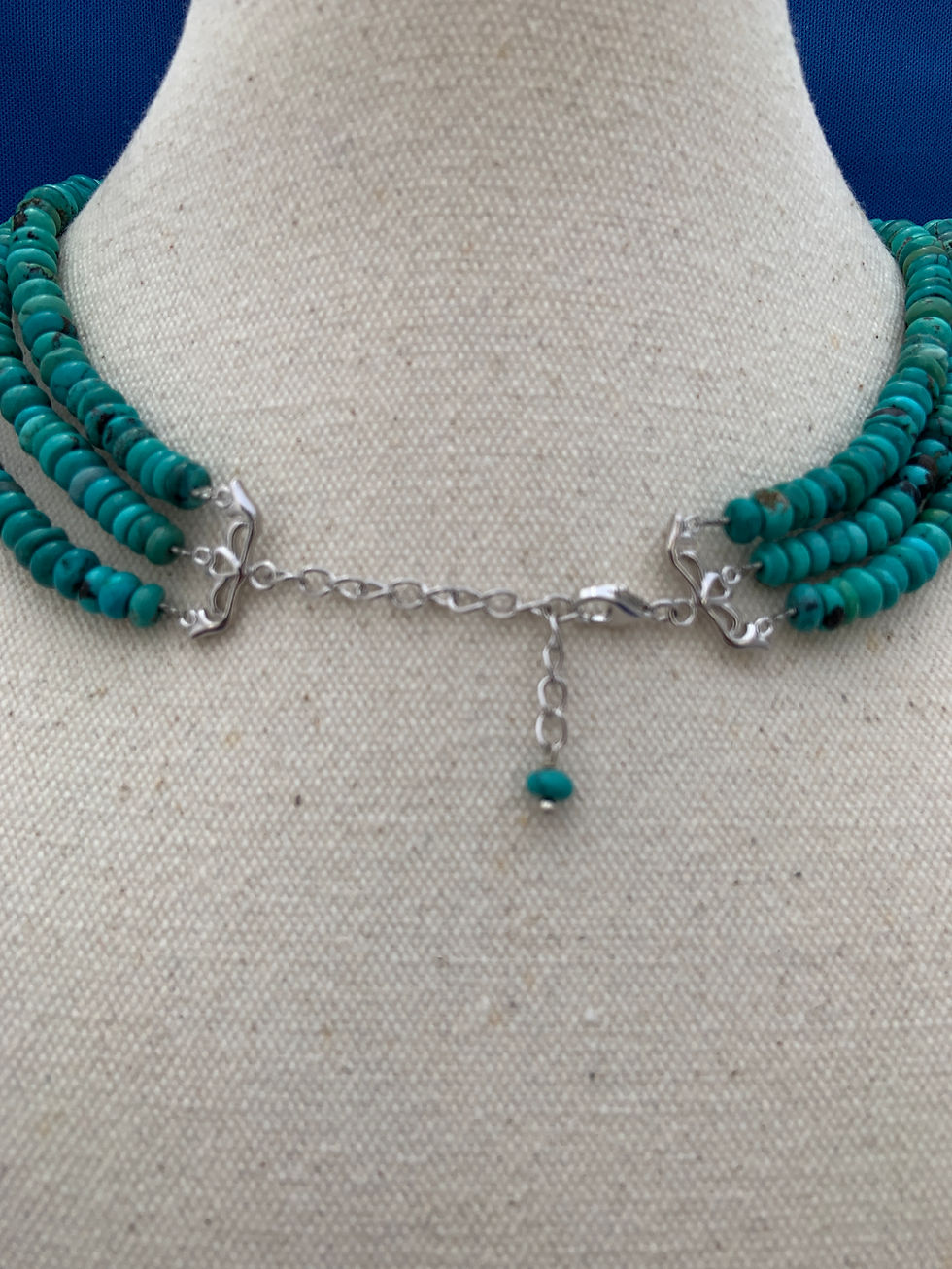 Thumbnail: Turquoise Rondels on Sterling Silver