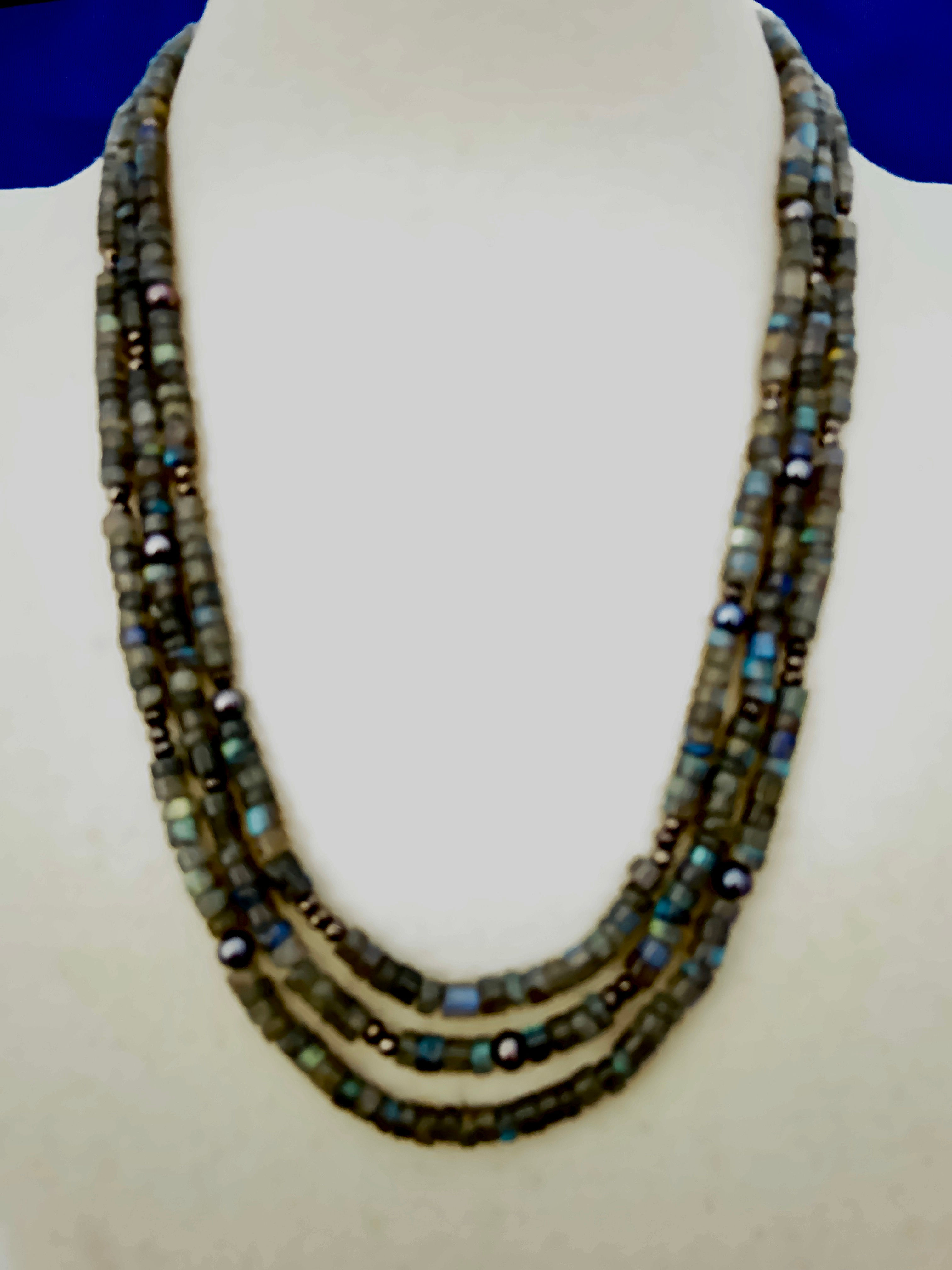 Quality Labradorite with Sterling Silver