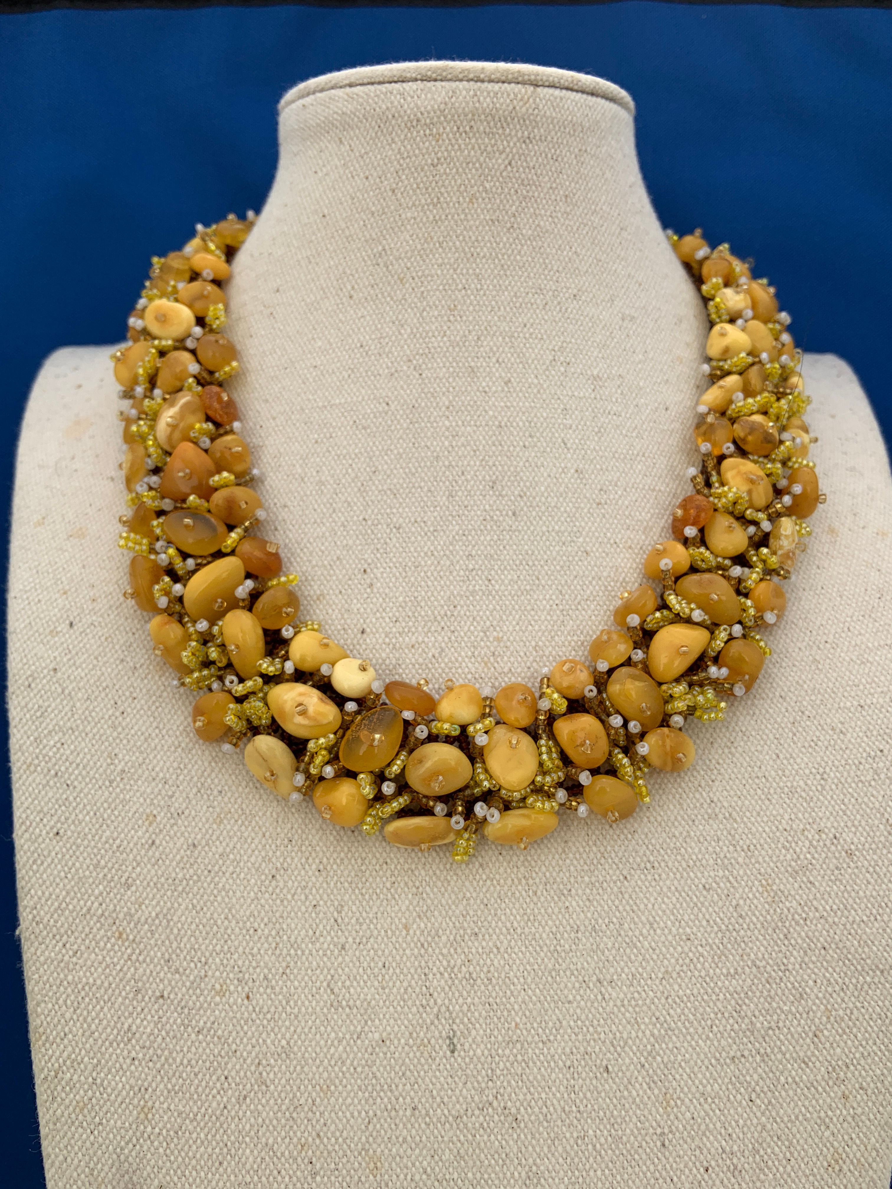 Woven Amber Necklace