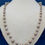 Thumbnail: Glass Beads wrapped in coated silver versatile necklace.