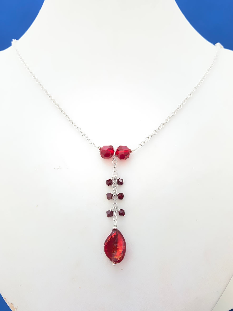 Thumbnail: Venitian and Swarovski crystals on Sterling Silver