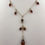 Thumbnail: Garnets wrapped on Sterling Silver Chain