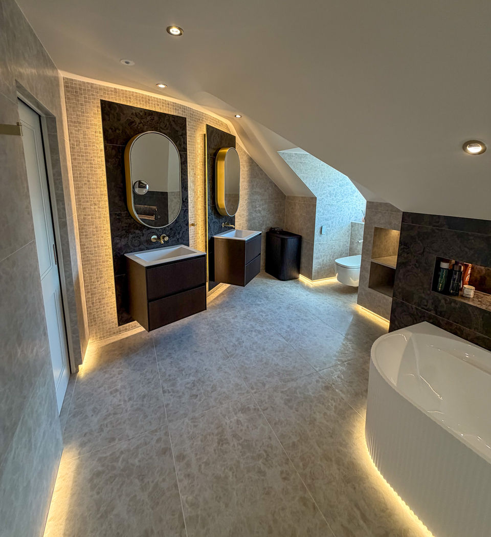 Bespoke His & Hers Wall Hung Vanity