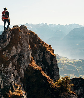 Bergsteiger auf dem Gipfel