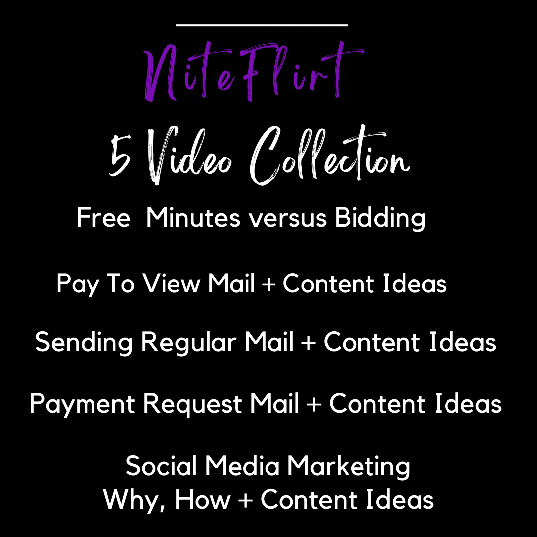 5 Video Collection | Making Money with NITEFLIRT Emails + Social Media Marketing