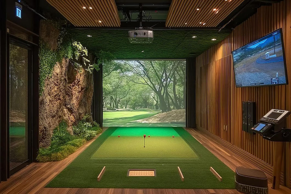 Golf Simulator Room at Home in Arizona 