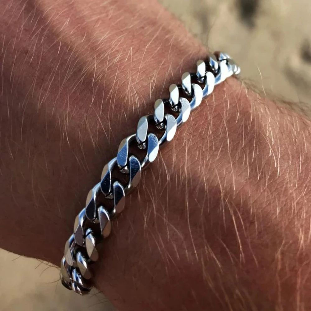Cuban Link Steel Bracelet