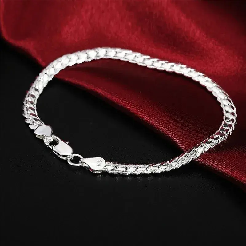 Thumbnail: Flat Snake Chain Bracelet
