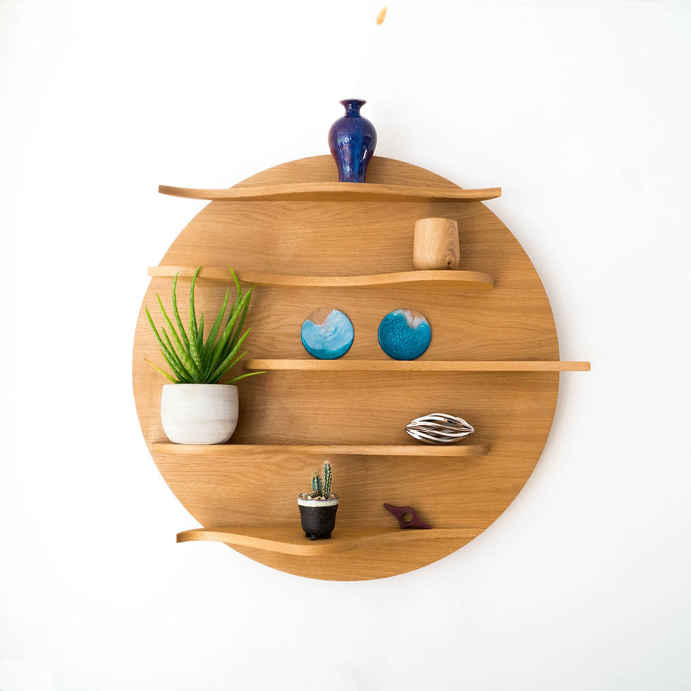 Thumbnail: Wavy Moon Shelf Unit