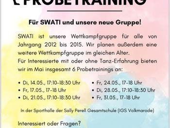 Probetraining Tanzen