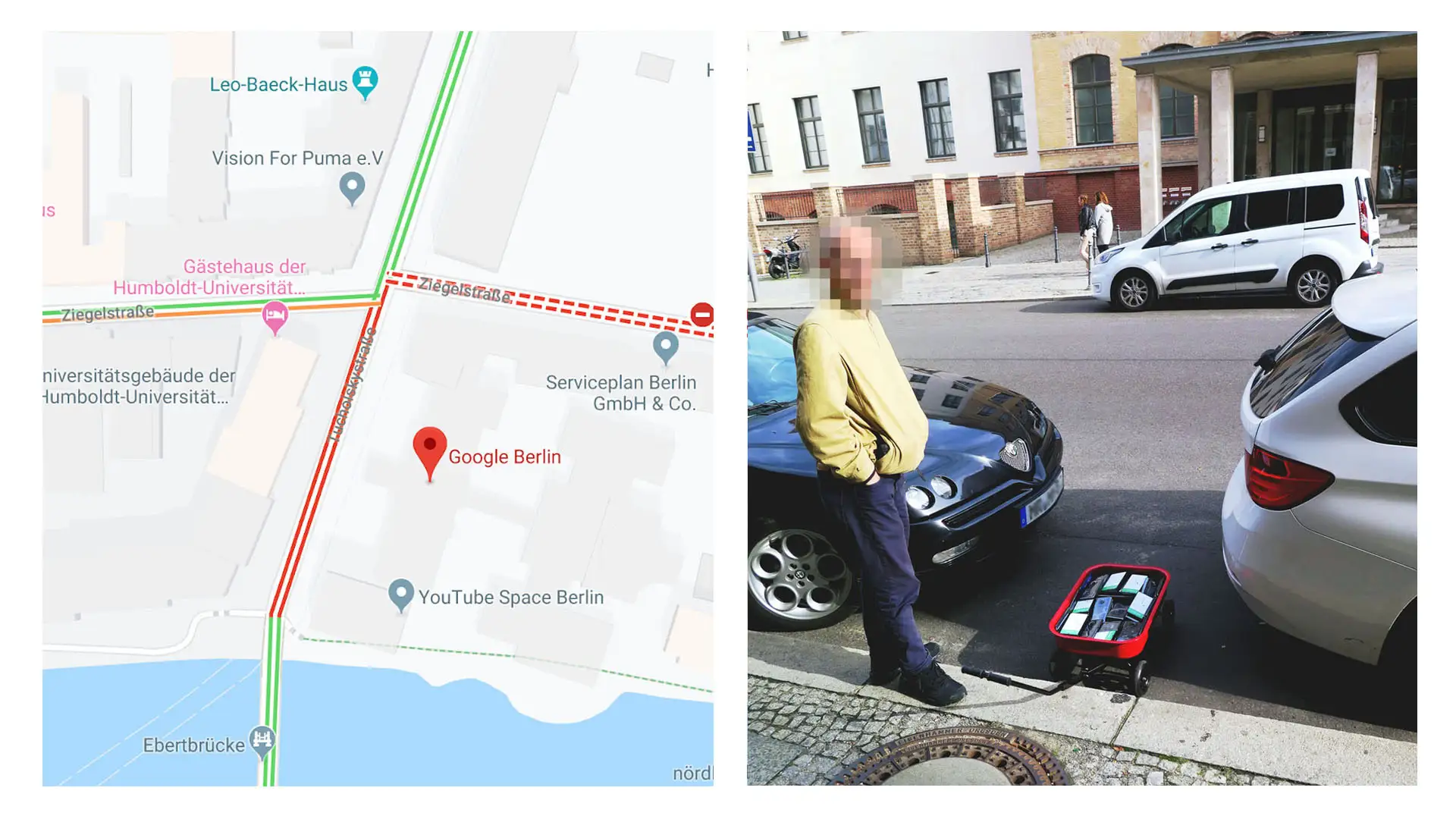 ストリートとGoogle Map