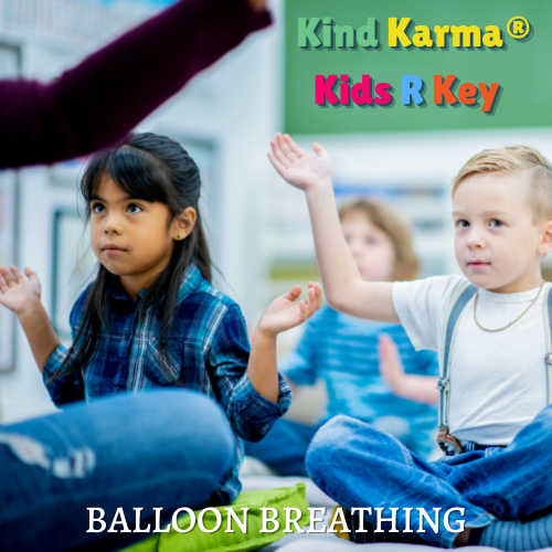 group of diverse kids meditating