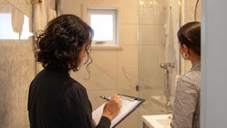 Interior designer at Sydney home consultation