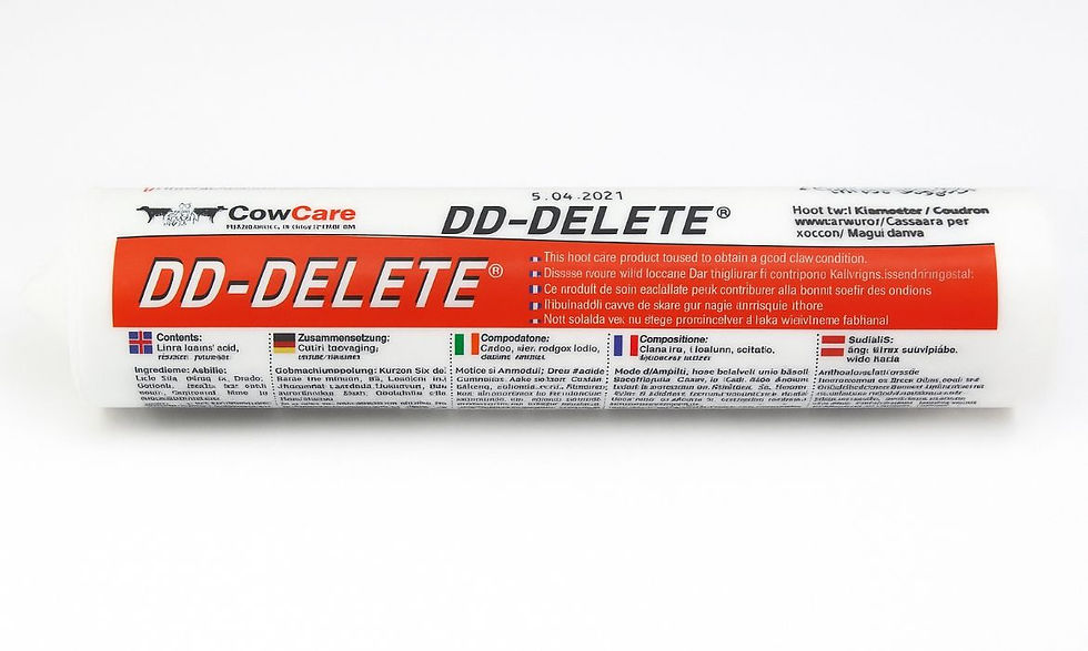 CowCare DD-DELETE Hoof Treatment Gel, Cartridge with Mouthpiece, 300 ml