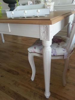 Table Louis XVI bois patiné chêne