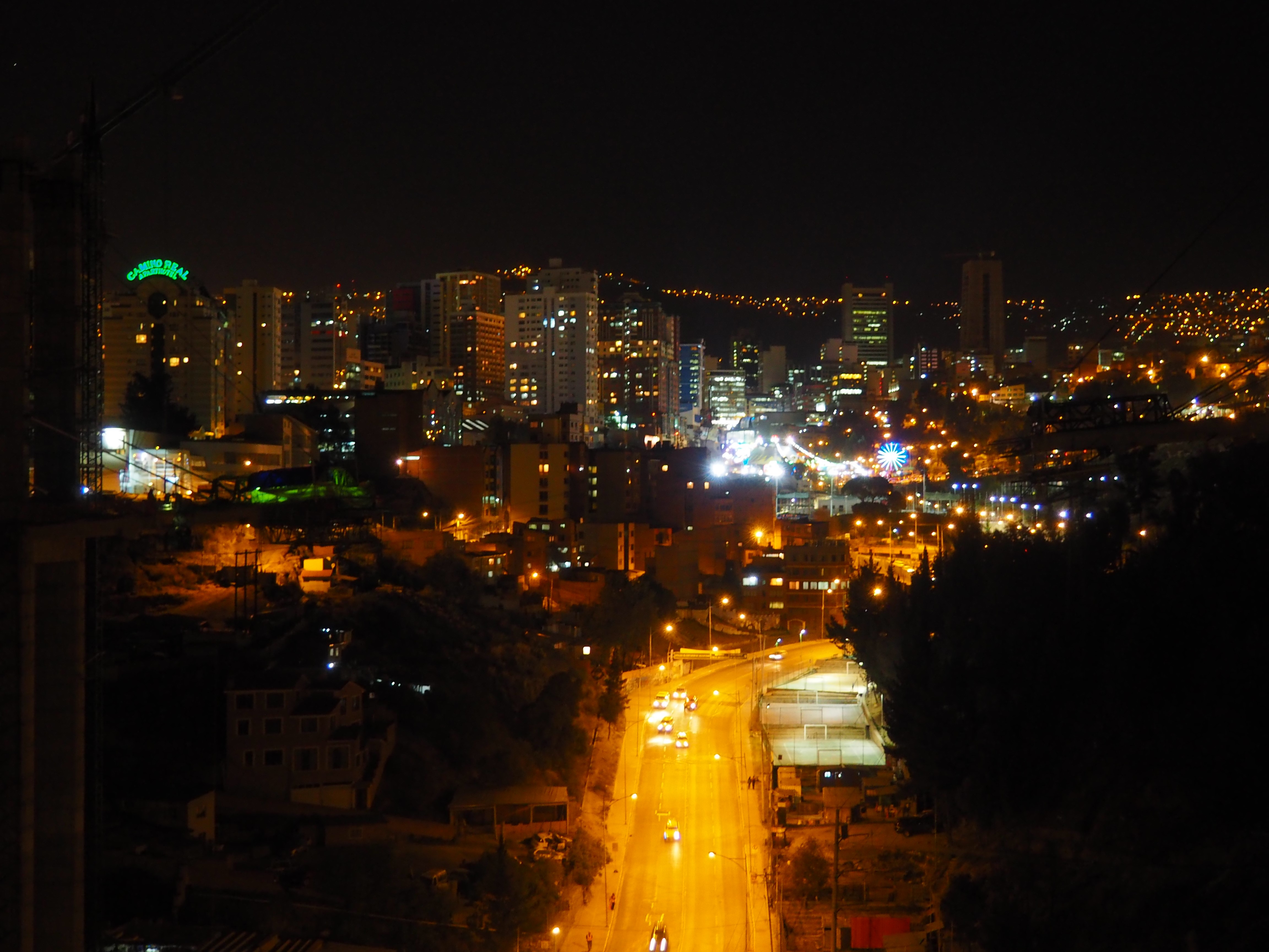 La Paz at night