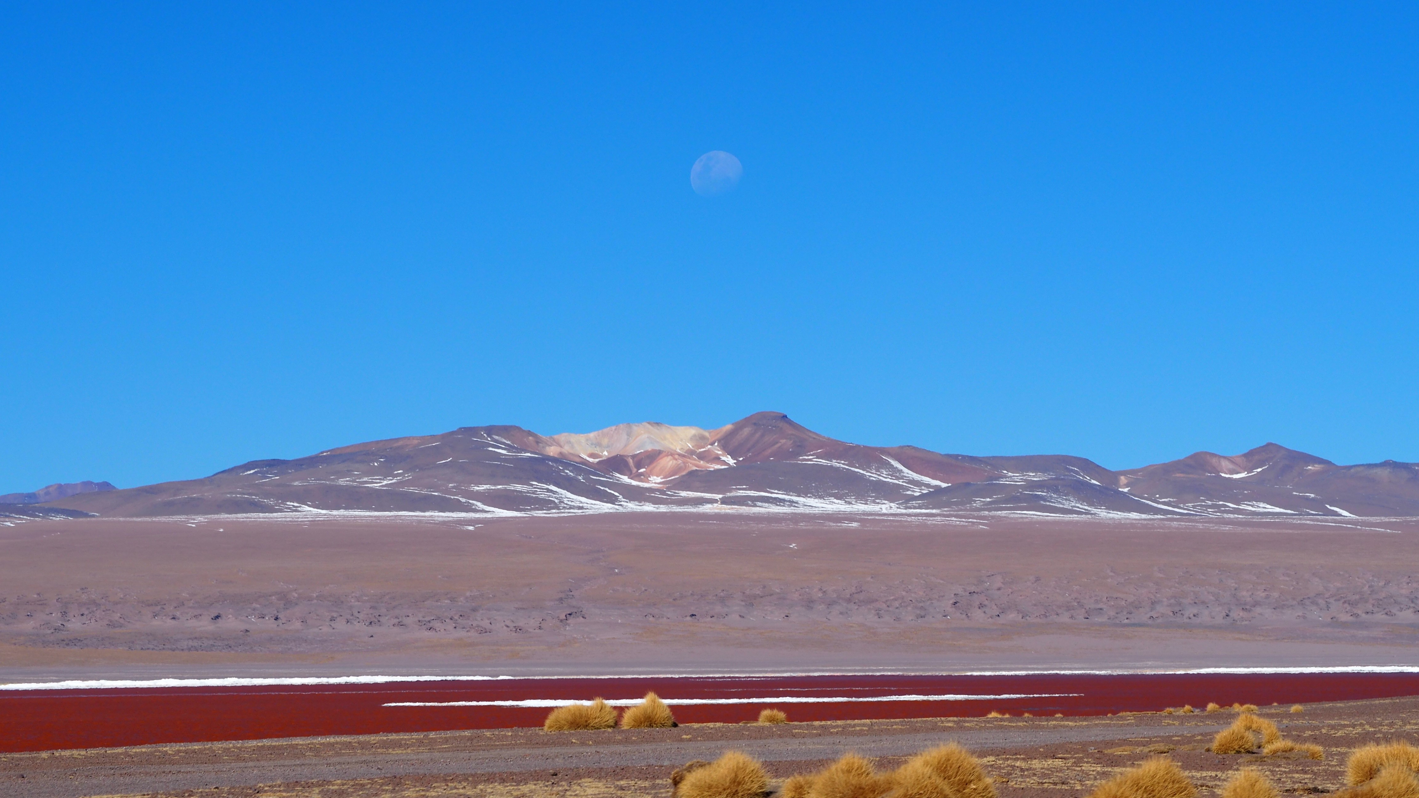 moon rise over Laguna Colorada