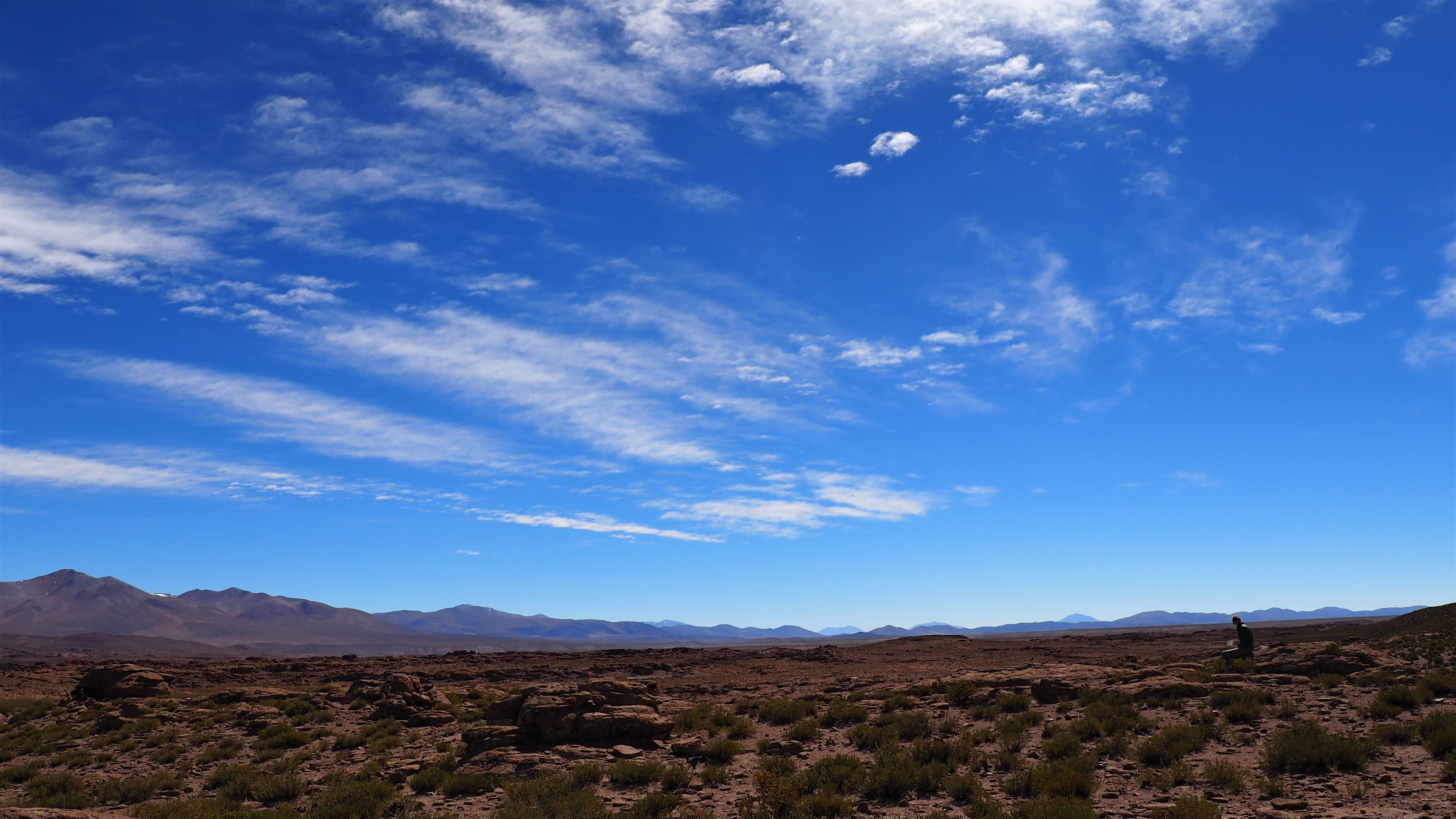 the sky over high Bolivia desert