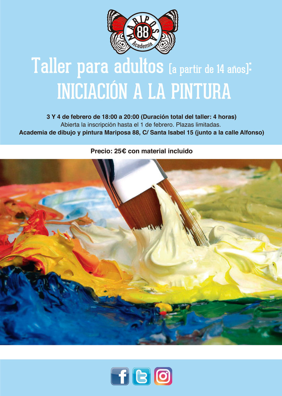 TALLER PARA ADULTOS: INICIACIÓN A LA PINTURA